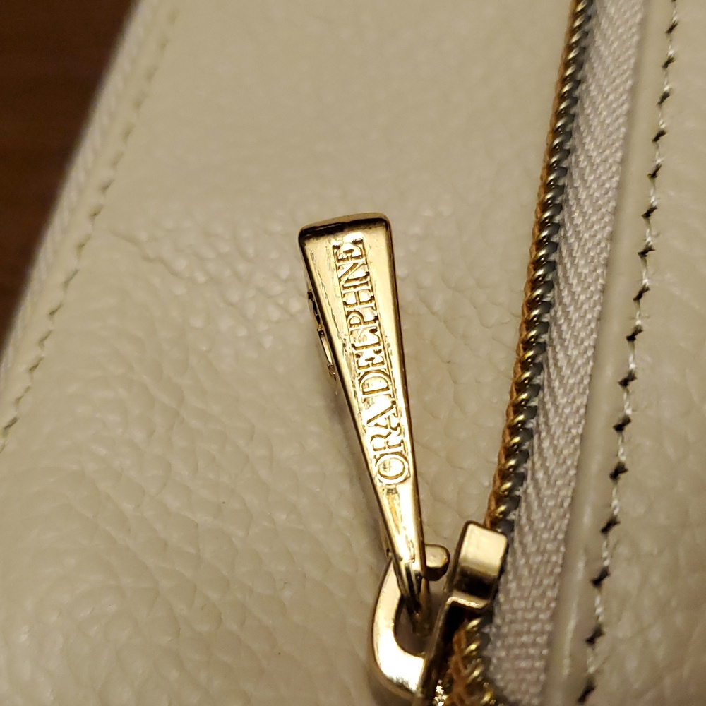 Ora Delphine Large Wristlet In Cream - image 4